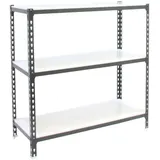 Proregal Schwerlastregal Small Metal Shark HxBxT 100 x 110 x 50 cm Fachlast 200 kg Anthrazit-Weiß