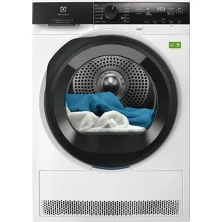 Electrolux EW9H4Y9A, Freistehend, Frontlader, Wärmepumpe, Weiß, Drehregler, Berührung, Rechts - Weiß