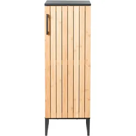 Beliani Badezimmerschrank Miscanti 30 x 90 cm Braun/Bronze