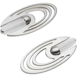 Gardinenstange LIEDECO "Stilgarnitur, Komplettgarnitur 12 mm Planeten - Saturn" Gr. 3, silber (edelstahlfarben), L:200cm Ø:12mm, Eisen, Gardinenstangen, Gardinenstange Komplett