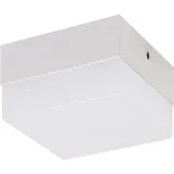 Licht-Erlebnisse LED Deckenlampe Aluminium 9 cm breit Weiß eckig 4000 K neutralweiß 610 lm - Weiß
