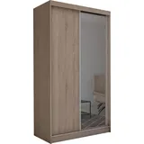 altdecor Kleiderschrank, Braun, Holzwerkstoff, 120x216x61 cm, Schlafzimmer, Kleiderschränke