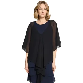 Vera Mont Damen 0071/4825 Stola, schwarz, L