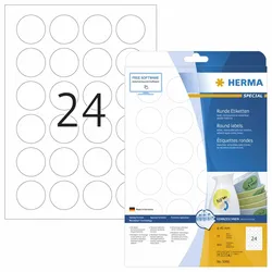 HERMA Special - Papier - matt - selbstklebend, entfernbarer Klebstoff - weiß - 4...