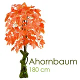 Decovego Kunstpflanze Kunstbaum mit Kunststoffstamm, Höhe 180 cm