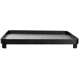 Asa Selection Wood, Schwarz, Tablett auf Fuß 45,5 x 36cm