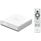HOMATICS Android TV Box 11.0, 2025 Neueste 4K Smart TV Box Amlogic S905Y4 RAM 2GB ROM 16GB Unterstützt HDR10.0 WiFi5 Dolby, Chromecast, Hulu, Netflix, Prime Video, Disney+ mit Sprachfernbedienung