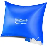 monzana Poolkissen Winter XXL 240x200cm -20°C Doppelnaht Sicherheitsventil 4 Ösen Luftkissen Pool Abdeckung