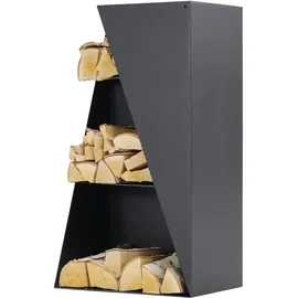 Magnus Brennholzregal R157 Metall 45 x 30 x 80 cm Schwarz