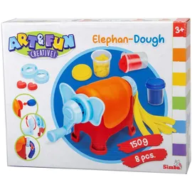 Simba Elephan-Dough Knetset 3 Dosen 6 Schablonen 8-teiliges Kreativset