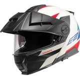 Schuberth E2 Defender White Motorradhelm rot 63