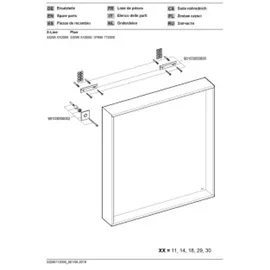 Keuco X-Line 650x700x105mm cash