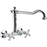 Schläfer | 3460111 - Wasserhahn Wandmontage, zweigriff Wandarmatur für küche,...