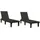 vidaXL Sonnenliegen 155 x 58 x 83 cm Schwarz