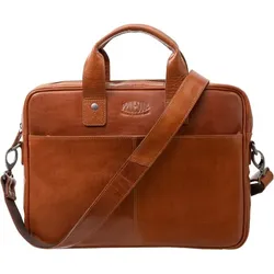 JÜSCHA Laptoptasche Surprise, Leder, Cognac Tragegriffe, Reißverschluss 4021068476084 JÜSCHA