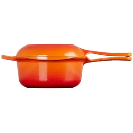 Le Creuset Signature 2-In-1 Marmitout Bräter 22 cm ofenrot
