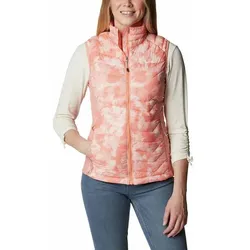 COLUMBIA Damen Weste Powder PassTM Vest, Coral Reef Typhoon Blooms, Coral Reef, S