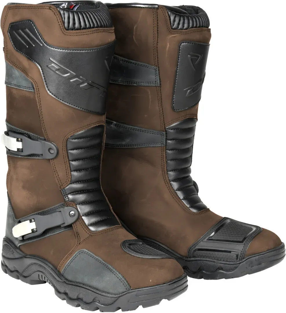 DIFI Navarra Aerotex wasserdichte Motorrad Stiefel, braun, Größe 44 für Männer