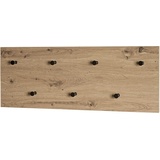 Haku-Möbel HAKU Möbel Wandgarderobe 37442 eiche Holz 7 Haken 80,0 x 30,0 cm