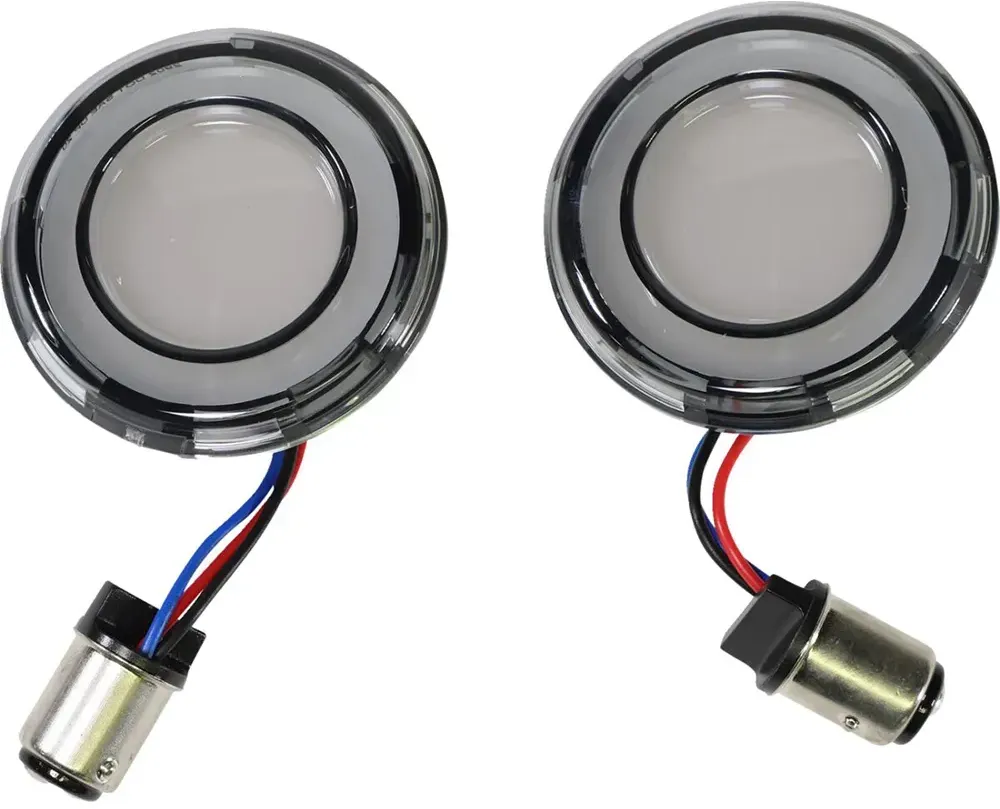 Kuryakyn Tracer Front Kur2902 Blinker Für Motorräder - Smoked - One Size