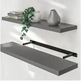 CASARIA Hängeregal 90 x 3,8 x 23 cm Grau