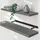 CASARIA Hängeregal 90 x 3,8 x 23 cm Grau