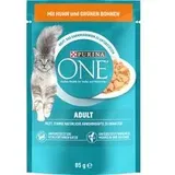 PURINA ONE Adult - Sparpaket: Huhn & grüne Bohnen (52 x 85 g)