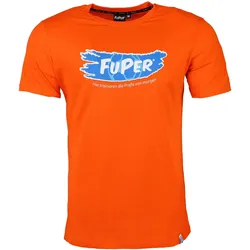 Streetwear Shirt Tarik Freizeit. Fußball Herren Atmungsaktiv FUPER orange|mango 2XL