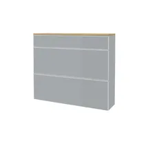 Möbel Kraft VORTINA 120 x 102 x 31 cm grau / grau