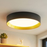 Lindby Kambia LED Deckenleuchte Ø55 Black/Gold - 100