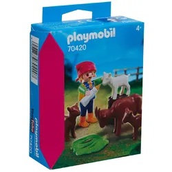 PLAYMOBIL® Mädchen mit Ziegen 70420-Größe:Einheitsgröße