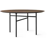 Audo - Snaregade Tisch, Ø 138 cm, Eichenfurnier dunkel gebeizt