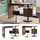 Vicco Schminktisch Lara Eiche rustikal 120 cm mit Hocker