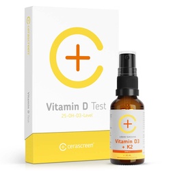 Vorsorgeset Vitamin D Test+Vitamin D Spray vegan 1 St