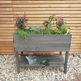 Promadino Kräuterhochbeet (L x B x H: 100 x 50 x 80 cm, Grau)