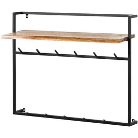 MASSIVMOEBEL24.DE Wandgarderobe Melbourne 100 x 30 x 80 cm Natur