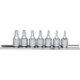KS Tools 1/4" Bit-Stecknuss-Satz für Fünfstern-Schrauben 7-tlg.