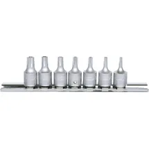 KS Tools 1/4" Bit-Stecknuss-Satz für Fünfstern-Schrauben 7-tlg.