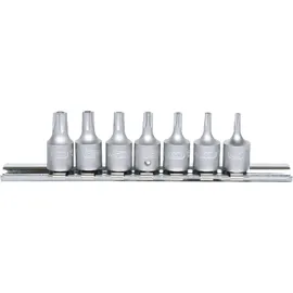 KS Tools 1/4" Bit-Stecknuss-Satz für Fünfstern-Schrauben 7-tlg.