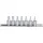 KS Tools 1/4" Bit-Stecknuss-Satz für Fünfstern-Schrauben 7-tlg.