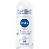 NIVEA Pure & Sensitive Anti-Transpirant Roll-On (50 ml),