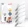 B.K.Licht LED Lampe E14 5W 3000K warmweiß 5 St.
