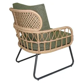 Happy Home Rattan-Gartenset 5-tlg. Grün