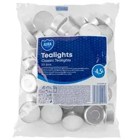 Teelichter 4,5h 50 Stück in Folie, klein Teelicht im Beutel
