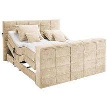 U N O Sports Carryhome Boxspringbett Sandfarben + beige ¦ Maße (cm): B: 202 H: 123