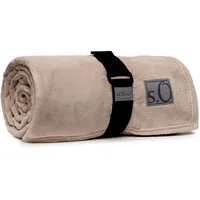 s.Oliver Kuschelsoft Kuscheldecke 150 x 200 cm Beige/Braun/Khaki