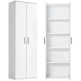 mokebo Schrank in Weiß Der Lange Mehrzweckschrank Allzweckschrank oder Aufbewahrungsschrank