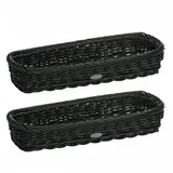 Westmark Besteckkorb Rechteckig 28 x 11 x 5 cm schwarz
