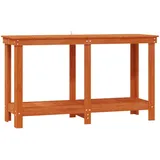 vidaXL Werkbank Wachsbraun 140 x 50 x 80 cm Massives Kiefernholz
