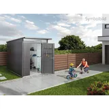 Biohort AvantGarde A7 2,6 x 2,6 m dunkelgrau-metallic Doppeltür